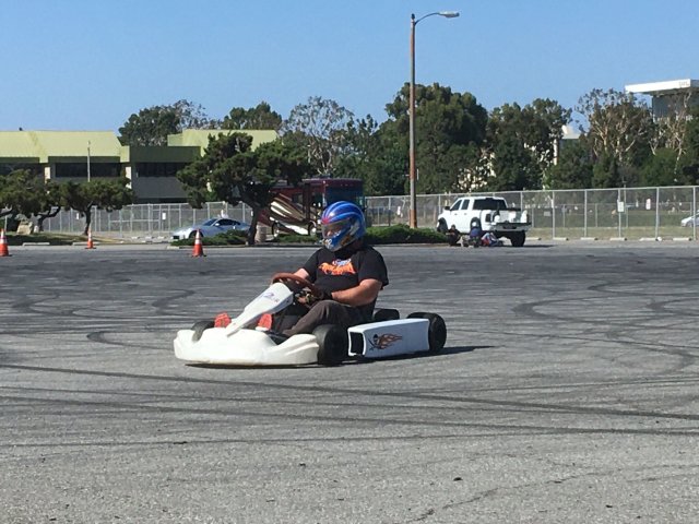 Jonny in go-kart 